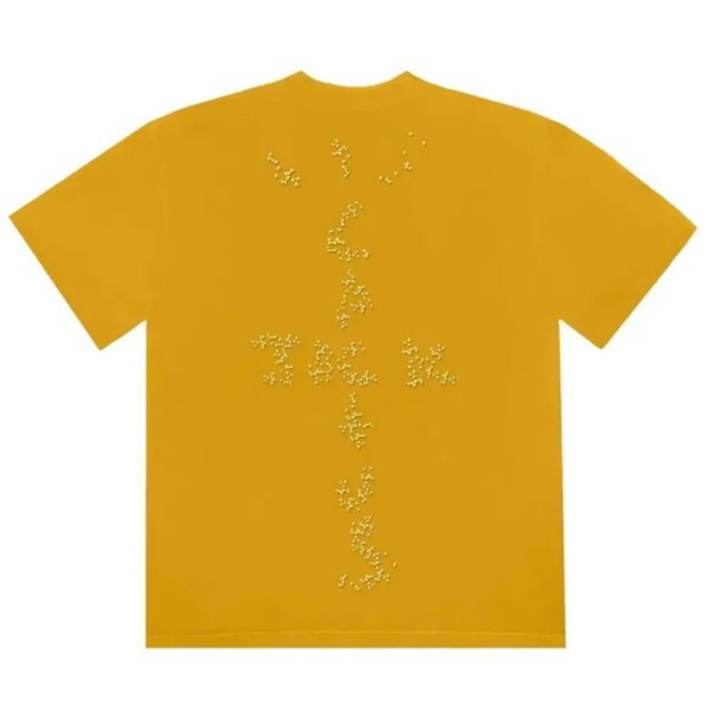 Cactus Jack by Travis Scott Sesame Inv II T-Shirt Gold NEW Size Small